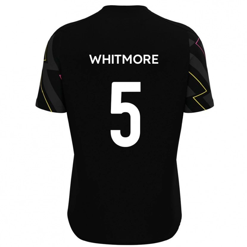 Danxen Bambino Maglia Alex Whitmore #5 Nero Grigio Kit Gara Away 2025/26 Maglietta