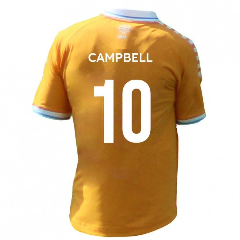 Danxen Bambino Maglia Adam Campbell #10 Giallo Blu Kit Gara Away 2025/26 Maglietta