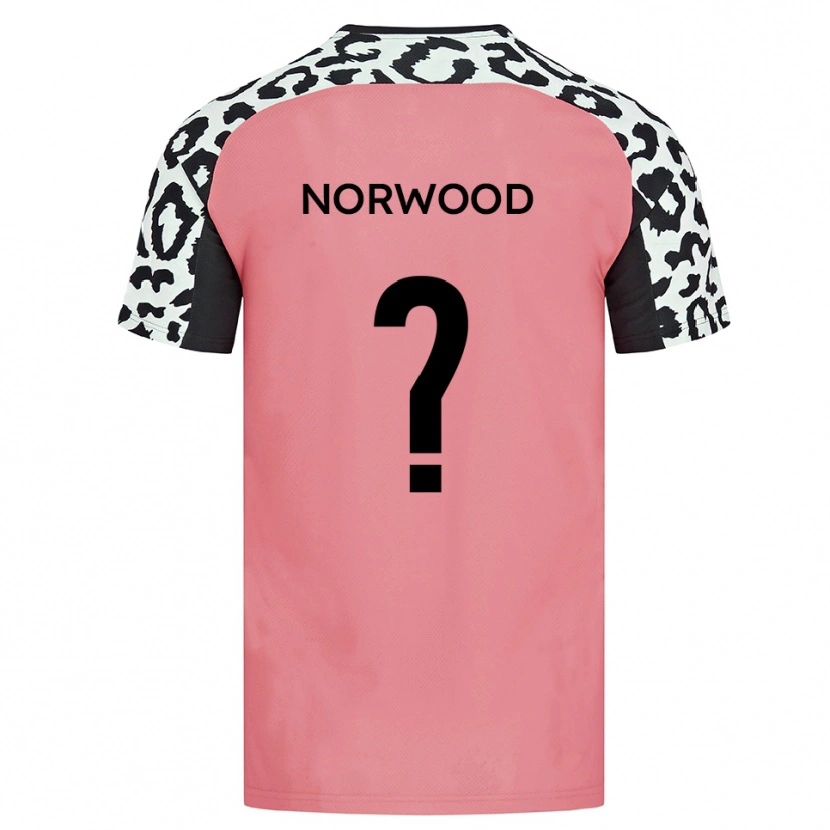 Danxen Bambino Maglia Bea Norwood #0 Rosa Nero Kit Gara Away 2025/26 Maglietta