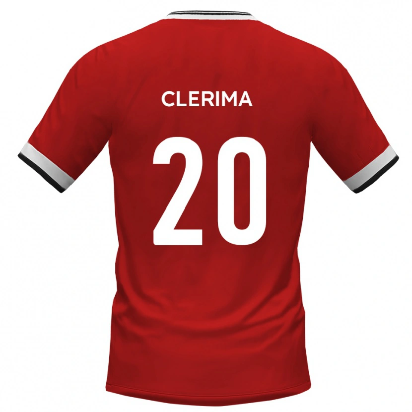 Danxen Bambino Maglia Remy Clerima #20 Bianco Nero Kit Gara Away 2025/26 Maglietta