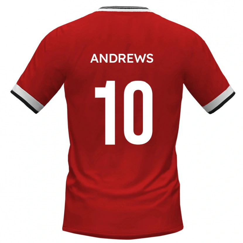 Danxen Bambino Maglia Corie Andrews #10 Bianco Nero Kit Gara Away 2025/26 Maglietta