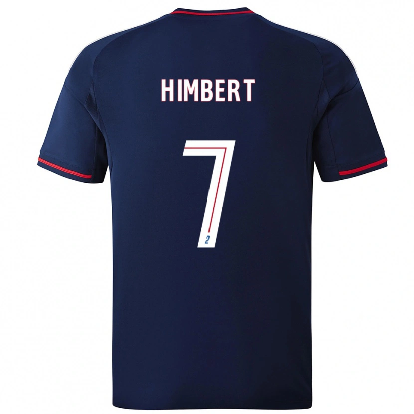 Danxen Bambino Maglia Rémi Himbert #7 Blu Marino Rosso Kit Gara Away 2025/26 Maglietta