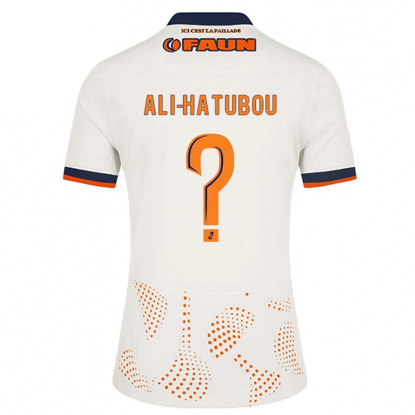 Danxen Bambino Maglia Fayad Ali-Hatubou #0 Bianco Arancione Kit Gara Away 2025/26 Maglietta