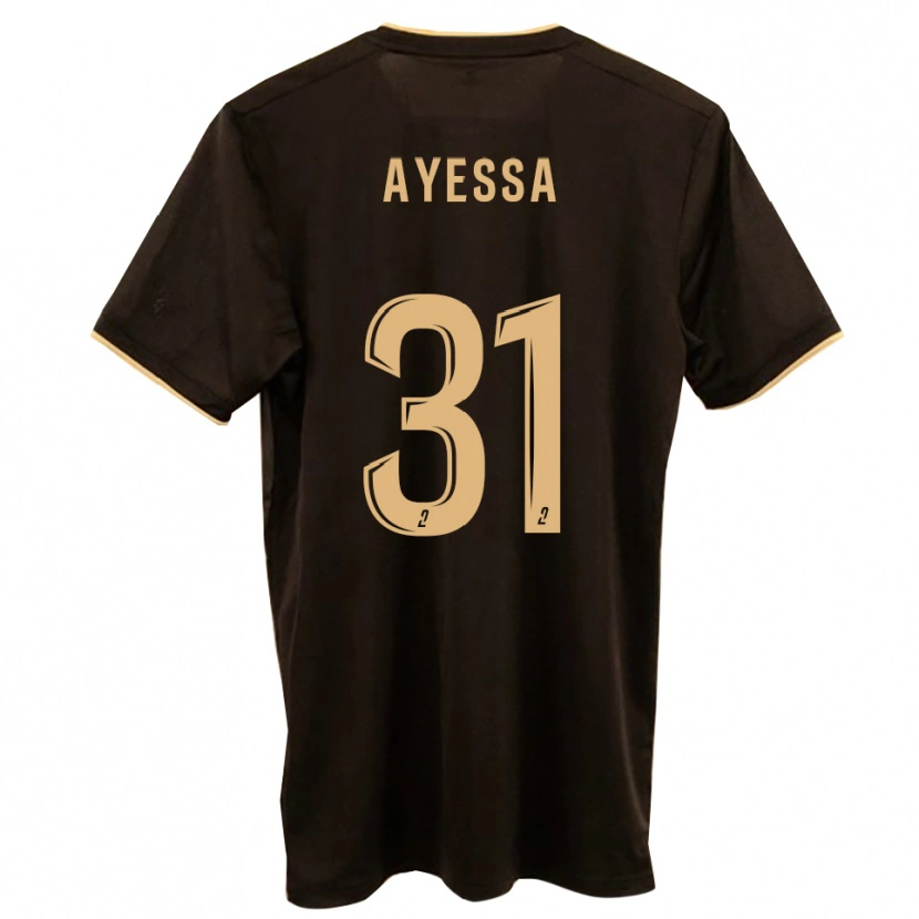 Danxen Bambino Maglia Jésah Ayessa #31 Blu Rosso Kit Gara Away 2025/26 Maglietta