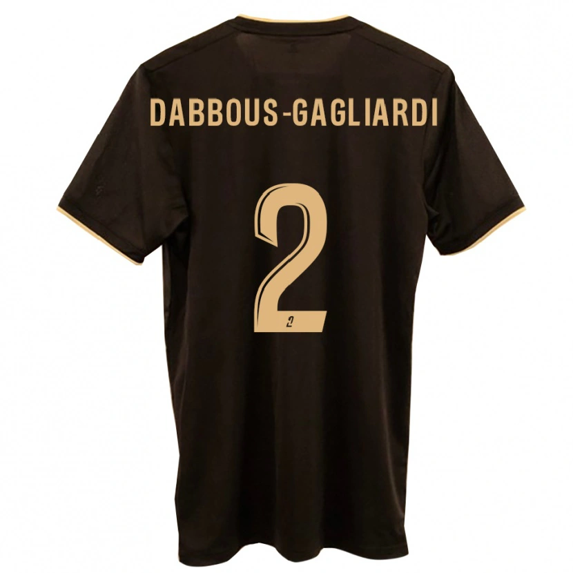 Danxen Bambino Maglia Yanis Dabbous-Gagliardi #2 Blu Rosso Kit Gara Away 2025/26 Maglietta
