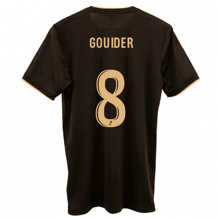 Danxen Bambino Maglia Yanis Gouider #8 Blu Rosso Kit Gara Away 2025/26 Maglietta