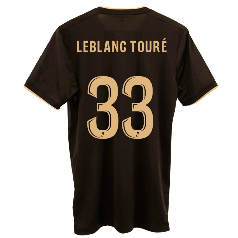 Danxen Bambino Maglia Wolo Leblanc Touré #33 Blu Rosso Kit Gara Away 2025/26 Maglietta