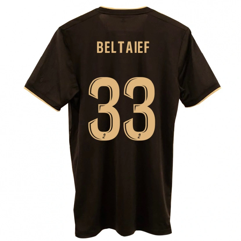 Danxen Bambino Maglia Zyed Beltaief #33 Blu Rosso Kit Gara Away 2025/26 Maglietta