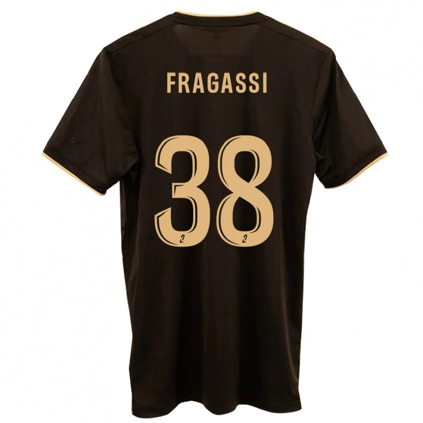 Danxen Bambino Maglia Tom Fragassi #38 Blu Rosso Kit Gara Away 2025/26 Maglietta