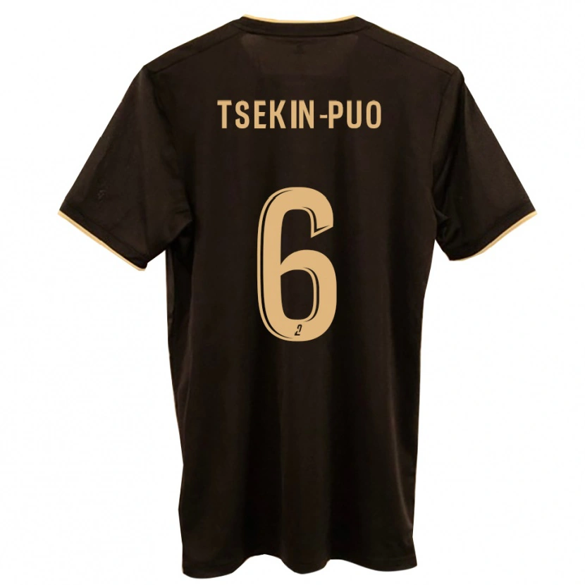 Danxen Bambino Maglia Lenny Tsekin-Puo #6 Blu Rosso Kit Gara Away 2025/26 Maglietta
