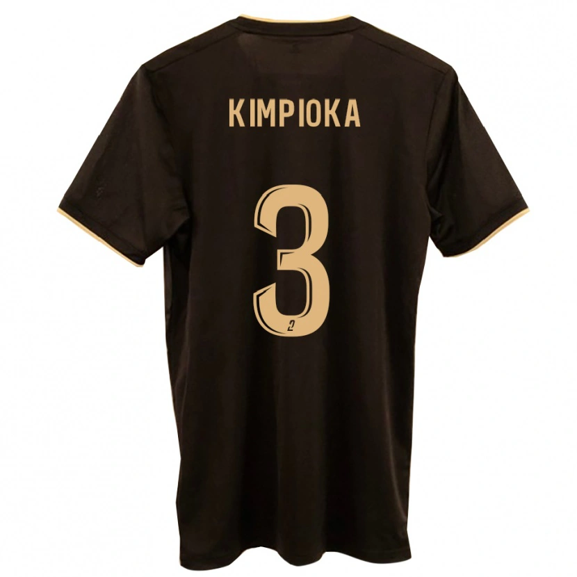 Danxen Bambino Maglia Noah Kimpioka #3 Blu Rosso Kit Gara Away 2025/26 Maglietta