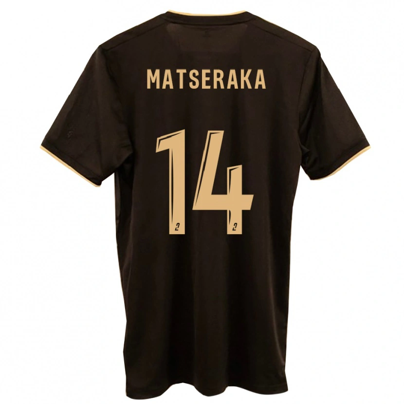 Danxen Bambino Maglia Noam Matseraka #14 Blu Rosso Kit Gara Away 2025/26 Maglietta