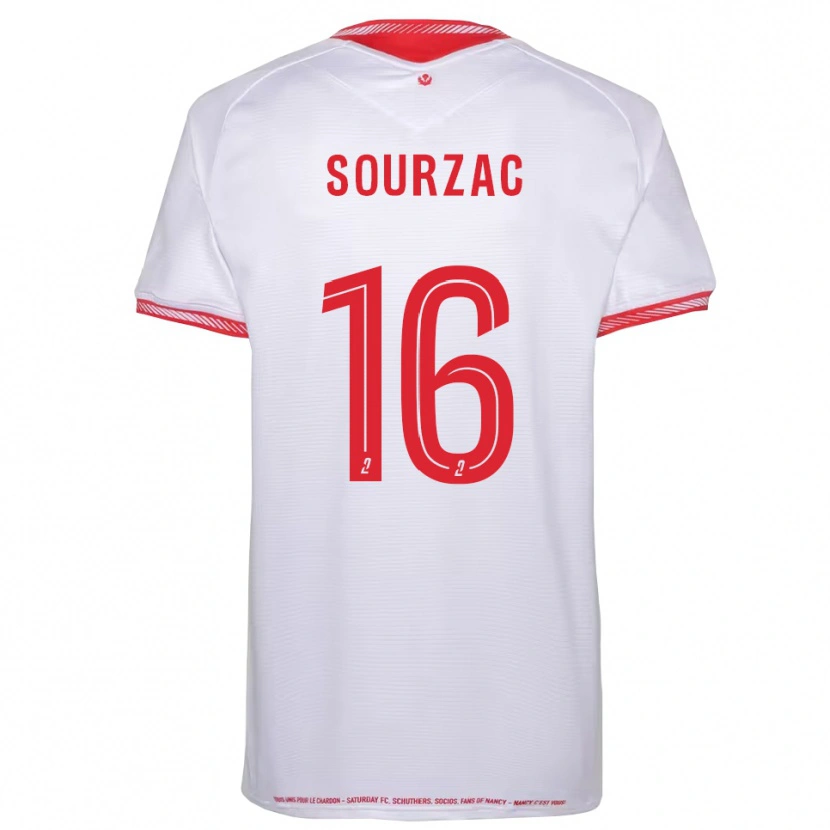 Danxen Bambino Maglia Martin Sourzac #16 Nero Rosso Kit Gara Away 2025/26 Maglietta