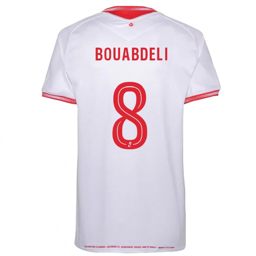 Danxen Bambino Maglia Walid Bouabdeli #8 Nero Rosso Kit Gara Away 2025/26 Maglietta