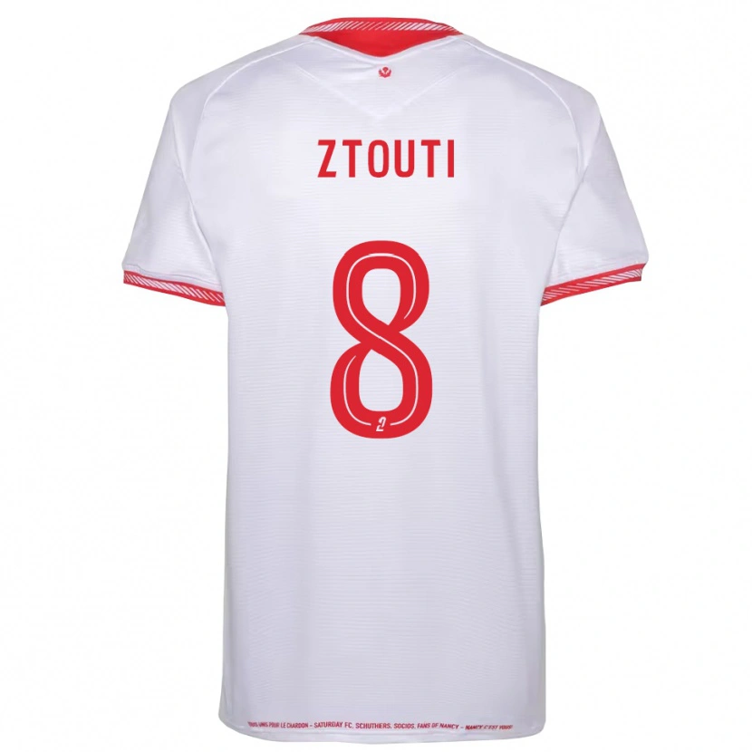 Danxen Bambino Maglia Zakaria Ztouti #8 Nero Rosso Kit Gara Away 2025/26 Maglietta