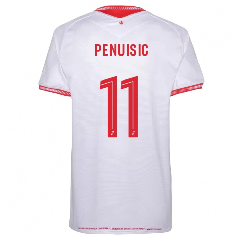 Danxen Bambino Maglia Alvin Pénuisic #11 Nero Rosso Kit Gara Away 2025/26 Maglietta