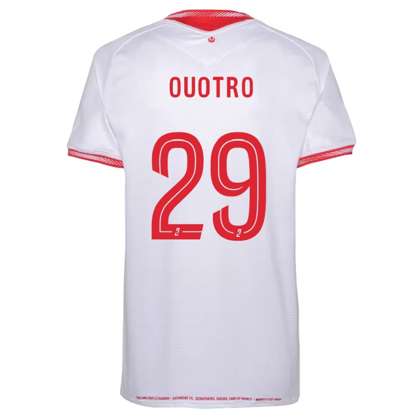 Danxen Bambino Maglia Patrick Ouotro #29 Nero Rosso Kit Gara Away 2025/26 Maglietta