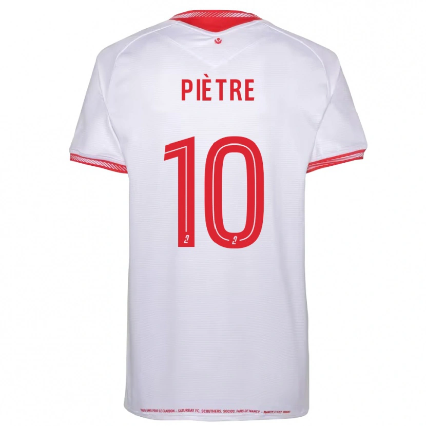 Danxen Bambino Maglia Lenny Piètre #10 Nero Rosso Kit Gara Away 2025/26 Maglietta