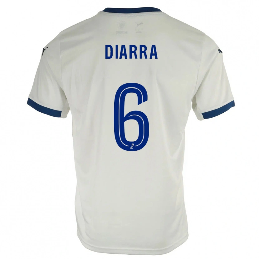 Danxen Bambino Maglia Salimou Diarra #6 Bianco Blu Kit Gara Away 2025/26 Maglietta