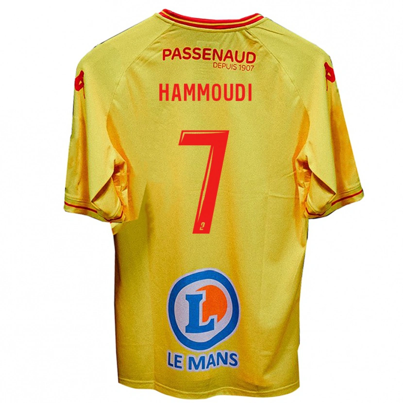 Danxen Bambino Maglia Izhak Hammoudi #7 Giallo Kit Gara Away 2025/26 Maglietta