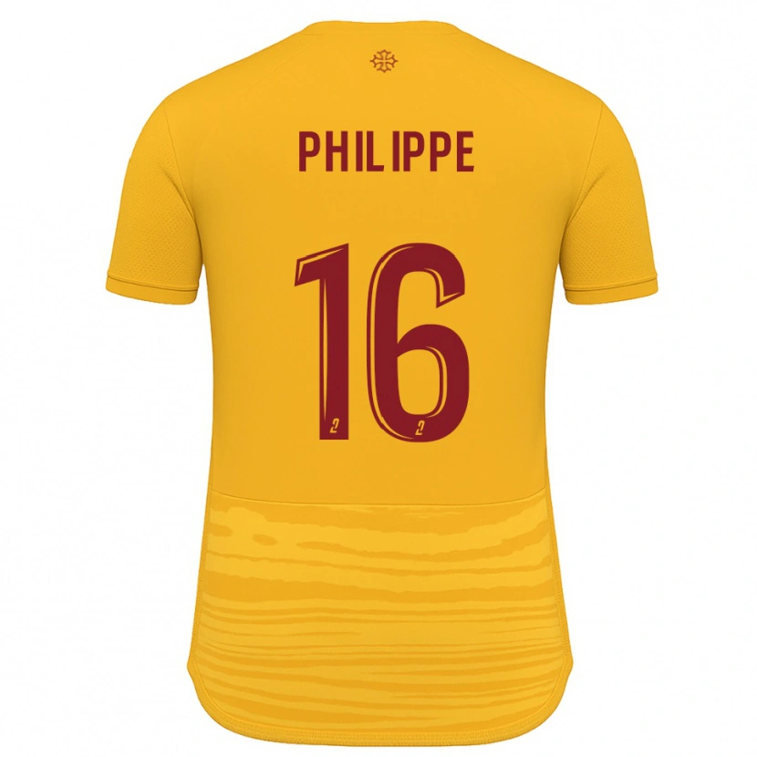 Danxen Bambino Maglia Flavie Philippe #16 Arancione Bordeaux Kit Gara Away 2025/26 Maglietta