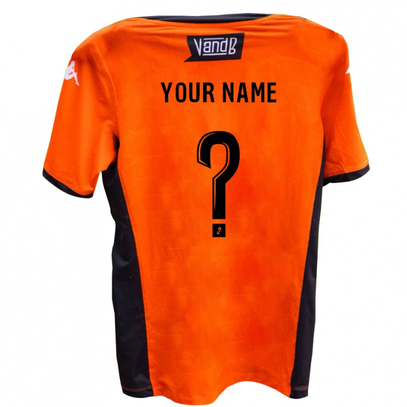 Danxen Bambino Maglia Il Tuo Nome #0 Bianco Nero Kit Gara Away 2025/26 Maglietta