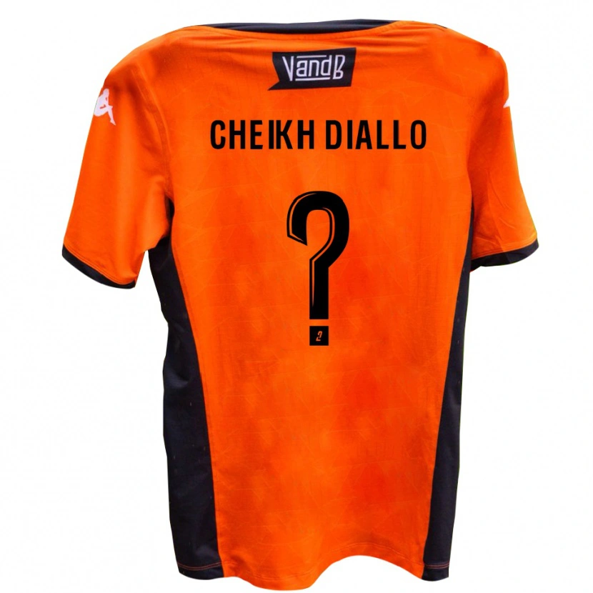 Danxen Bambino Maglia Mame Cheikh Diallo #0 Bianco Nero Kit Gara Away 2025/26 Maglietta