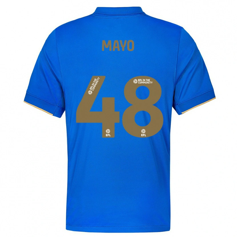 Danxen Uomo Maglia Bradley Mayo #48 Blu Oro Kit Gara Home 2025/26 Maglietta
