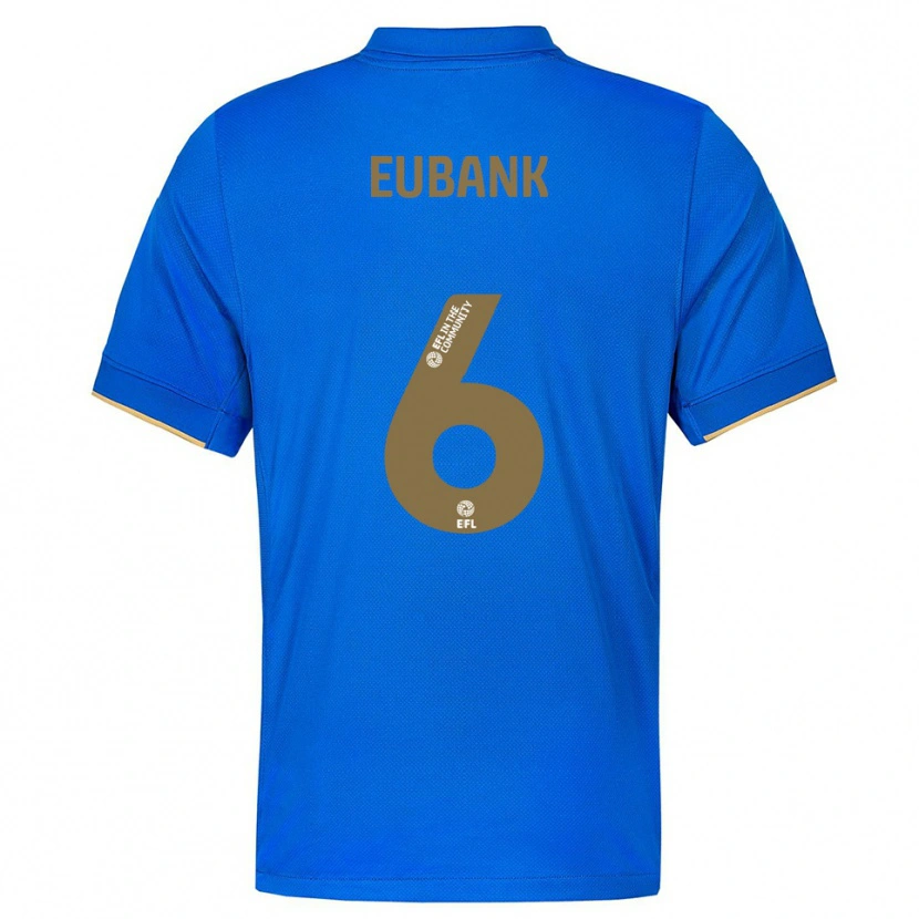 Danxen Uomo Maglia Cameron Eubank #6 Blu Oro Kit Gara Home 2025/26 Maglietta