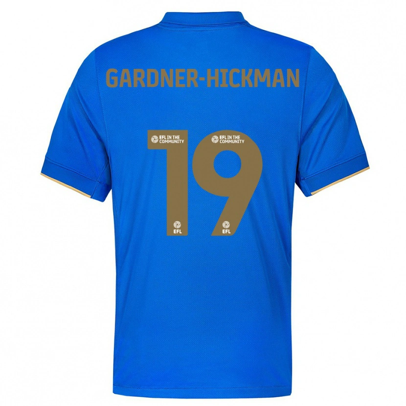 Danxen Uomo Maglia Taylor Gardner-Hickman #19 Blu Oro Kit Gara Home 2025/26 Maglietta