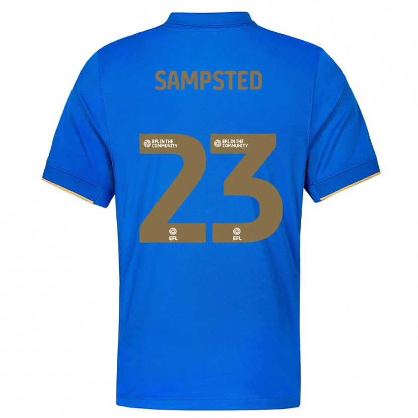 Danxen Uomo Maglia Alfons Sampsted #23 Blu Oro Kit Gara Home 2025/26 Maglietta