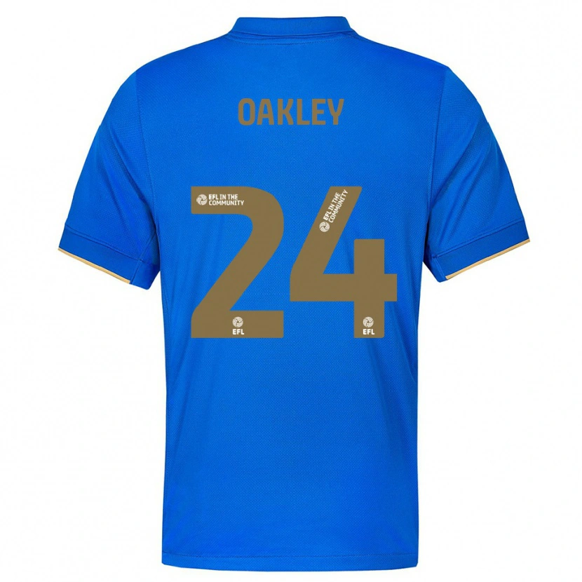 Danxen Uomo Maglia Marcel Oakley #24 Blu Oro Kit Gara Home 2025/26 Maglietta