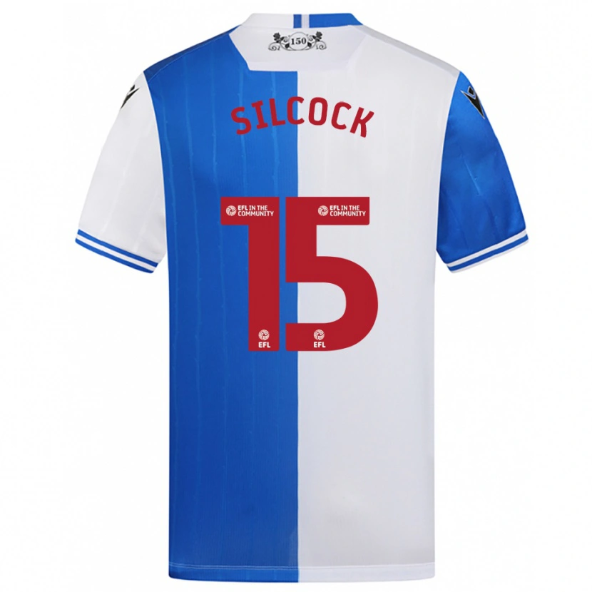 Danxen Uomo Maglia Hannah Silcock #15 Blu Bianco Kit Gara Home 2025/26 Maglietta