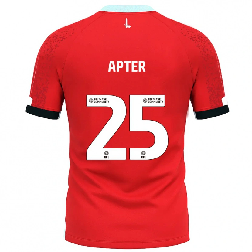Danxen Uomo Maglia Rob Apter #25 Rosso Bianco Kit Gara Home 2025/26 Maglietta