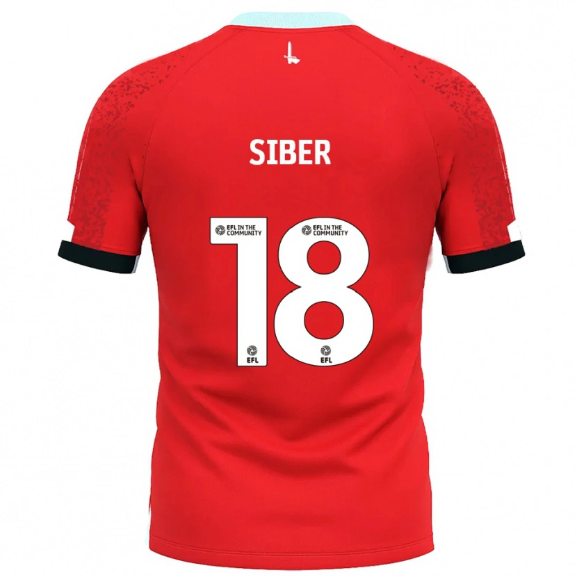 Danxen Uomo Maglia Gloria Siber #18 Rosso Bianco Kit Gara Home 2025/26 Maglietta
