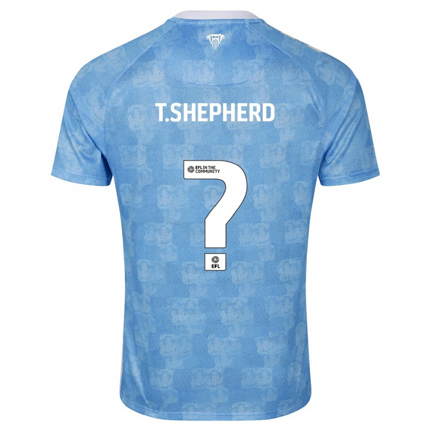 Danxen Uomo Maglia Talon Shepherd #0 Azzurro Cielo Bianco Kit Gara Home 2025/26 Maglietta