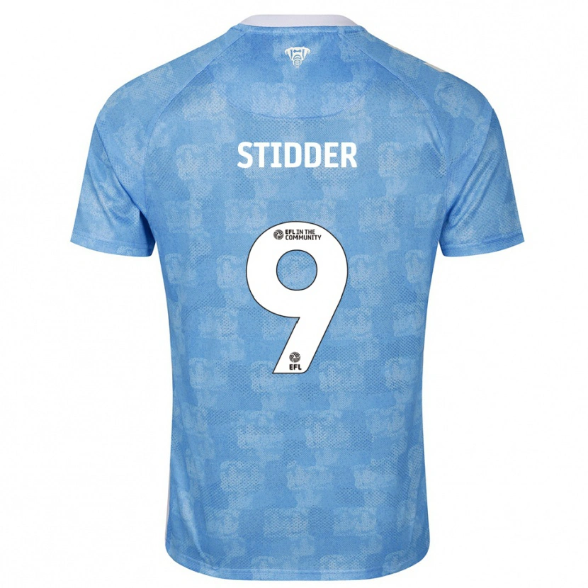 Danxen Uomo Maglia Joshua Stidder #9 Azzurro Cielo Bianco Kit Gara Home 2025/26 Maglietta