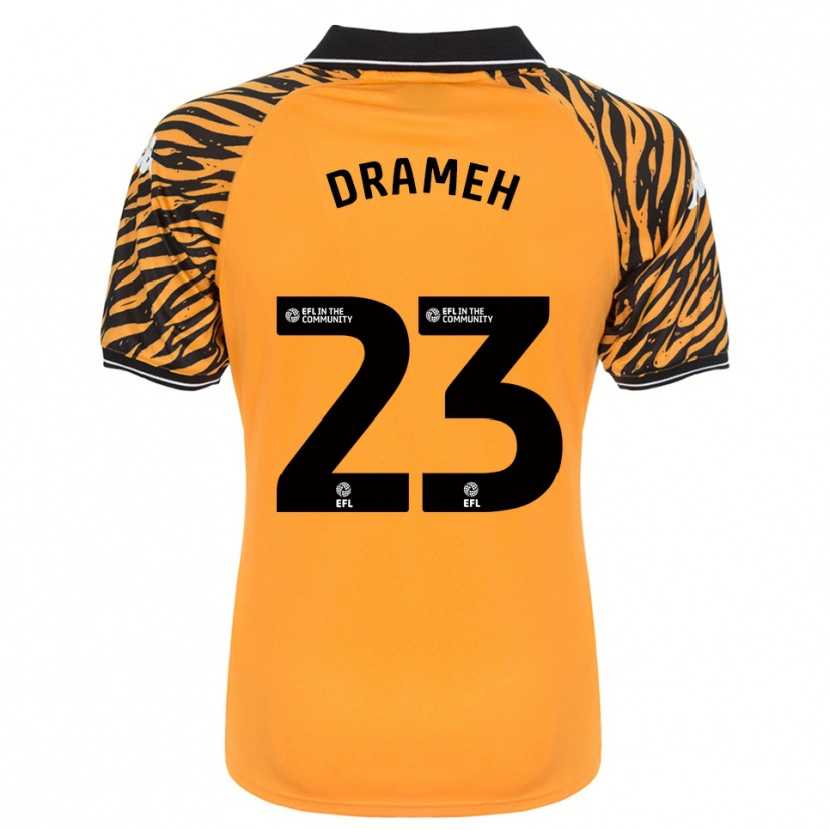 Danxen Uomo Maglia Cody Drameh #23 Arancione Nero Kit Gara Home 2025/26 Maglietta