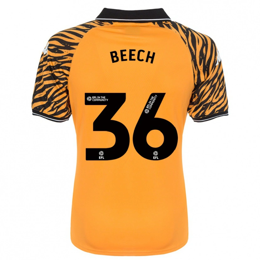 Danxen Uomo Maglia Amy Beech #36 Arancione Nero Kit Gara Home 2025/26 Maglietta