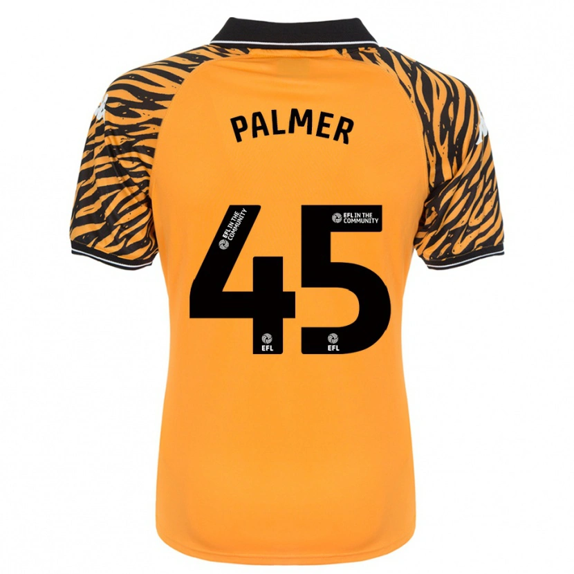 Danxen Uomo Maglia Kasey Palmer #45 Arancione Nero Kit Gara Home 2025/26 Maglietta