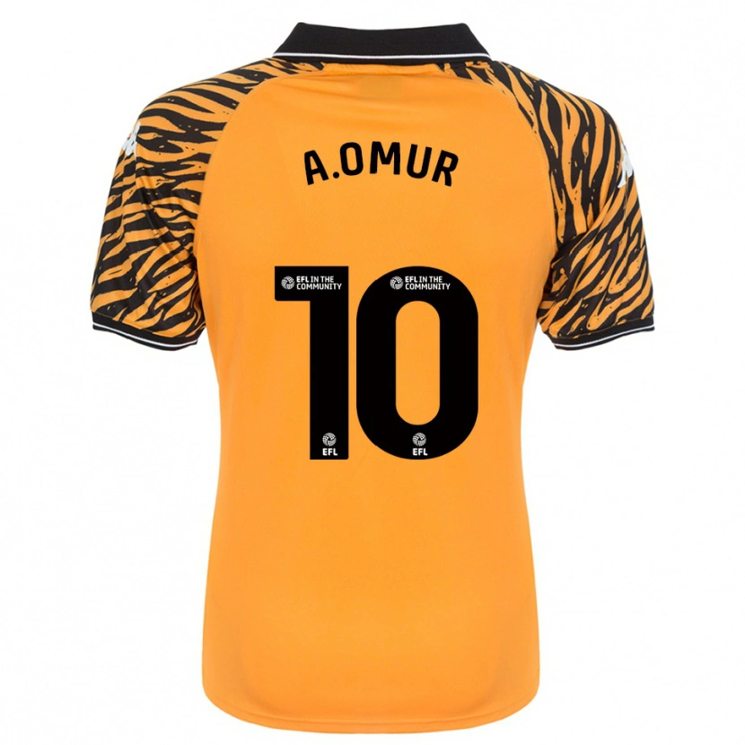 Danxen Uomo Maglia Abdülkadir Ömür #10 Arancione Nero Kit Gara Home 2025/26 Maglietta