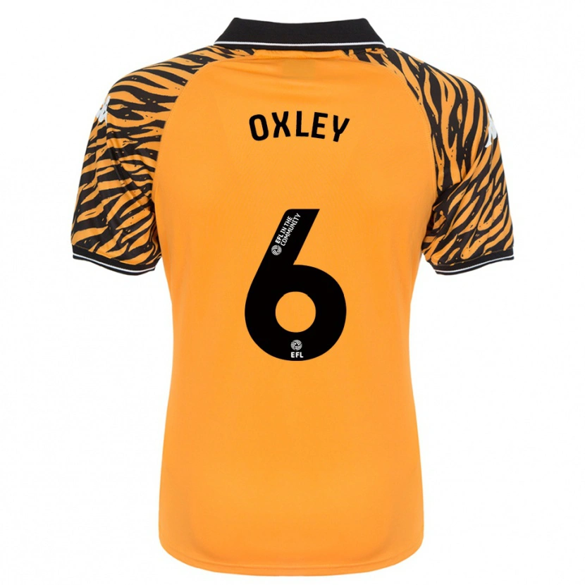 Danxen Uomo Maglia Tilly Oxley #6 Arancione Nero Kit Gara Home 2025/26 Maglietta