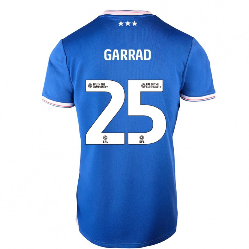 Danxen Uomo Maglia Grace Garrad #25 Blu Bianco Kit Gara Home 2025/26 Maglietta