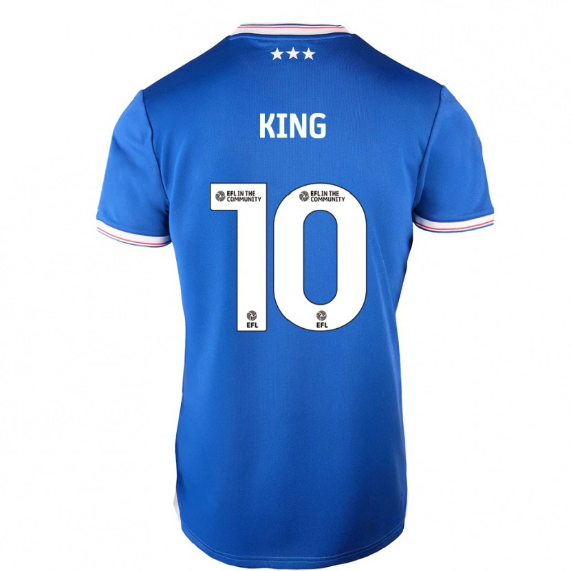 Danxen Uomo Maglia Eloise King #10 Blu Bianco Kit Gara Home 2025/26 Maglietta