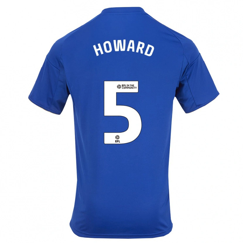 Danxen Uomo Maglia Sophie Howard #5 Blu Oro Kit Gara Home 2025/26 Maglietta
