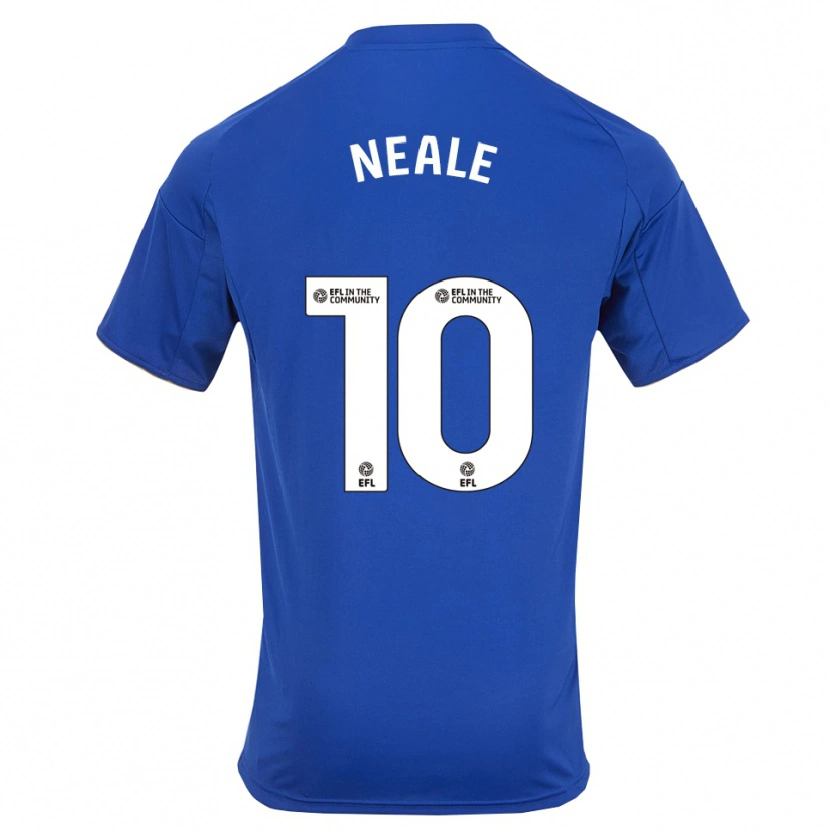 Danxen Uomo Maglia Tommy Neale #10 Blu Oro Kit Gara Home 2025/26 Maglietta