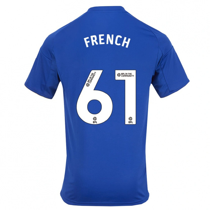 Danxen Uomo Maglia Harry French #61 Blu Oro Kit Gara Home 2025/26 Maglietta