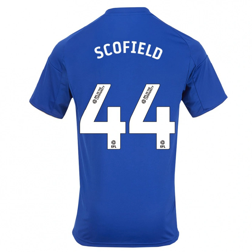 Danxen Uomo Maglia Connie Scofield #44 Blu Oro Kit Gara Home 2025/26 Maglietta