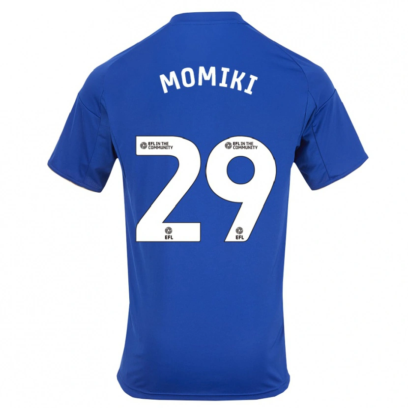 Danxen Uomo Maglia Yuka Momiki #29 Blu Oro Kit Gara Home 2025/26 Maglietta