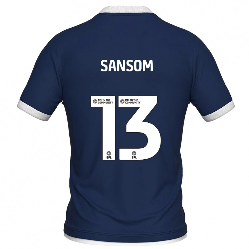 Danxen Uomo Maglia Chloe Sansom #13 Blu Marino Bianco Kit Gara Home 2025/26 Maglietta